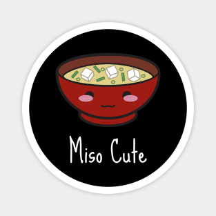 miso cute white Magnet